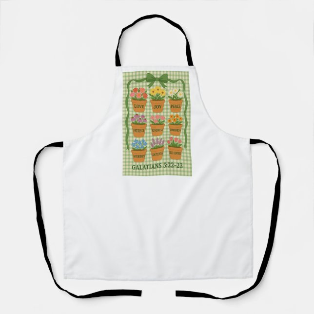 Delantal Fruta del verde del espíritu del l (Anverso)