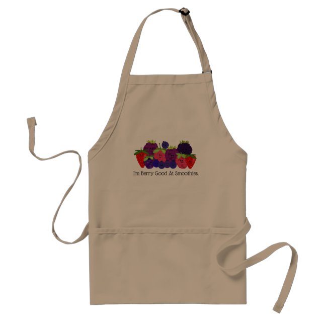 Delantal Fruta feliz personalizada (Frente)