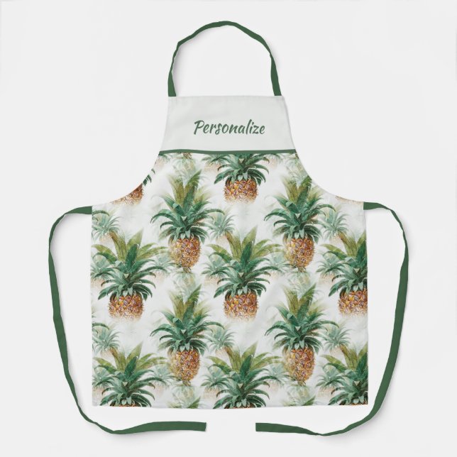 Delantal Fruta tropical hawaiana de piña (Anverso)