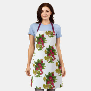 DELANTAL FRUTAS ROJAS / BOLSA DE TORTE DE RASPERRIS