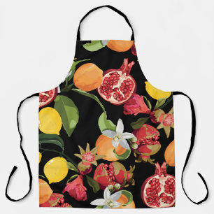 Delantal Frutas tropicales: fondo exótico sin foco