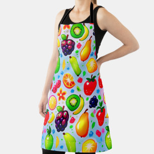 Delantal Frutas Tropicales Vibrantes