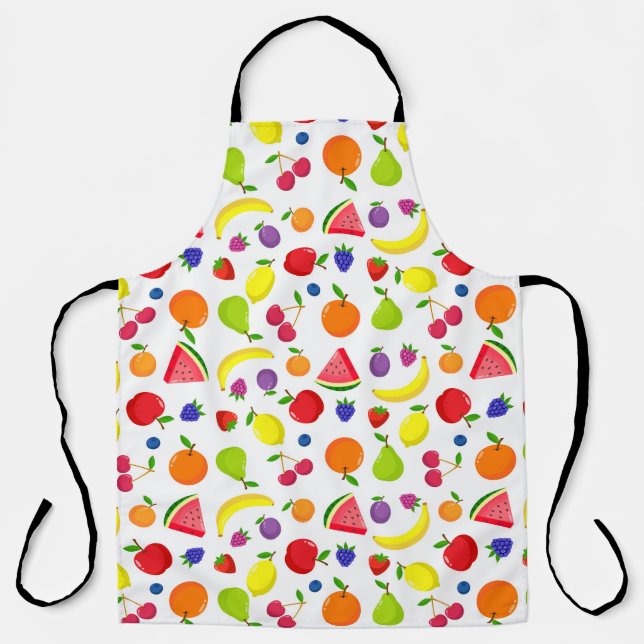 Delantal Frutas y bayas coloridas  (Anverso)