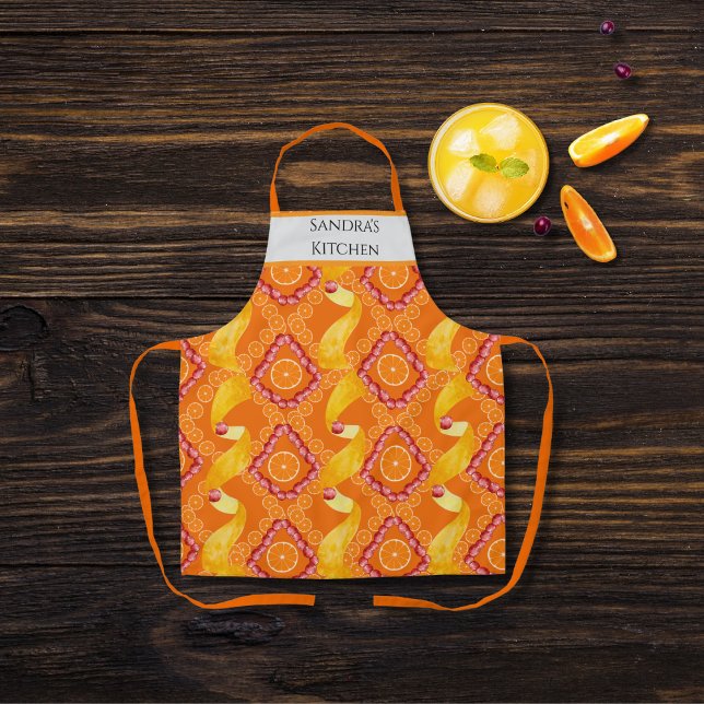 Delantal Frutas y Naranja Personalizada con Zest (Subido por el creador)