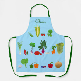 Delantal Frutas Y Verduras Frescas Personalizadas