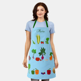 Delantal Frutas Y Verduras Frescas Personalizadas