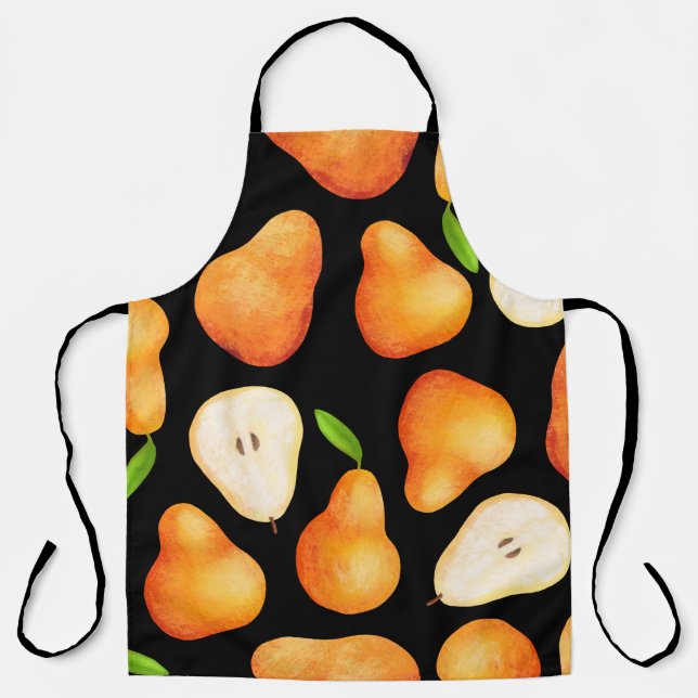 Delantal Frutos brillantes dibujados a mano patrón sin fisu (Anverso)