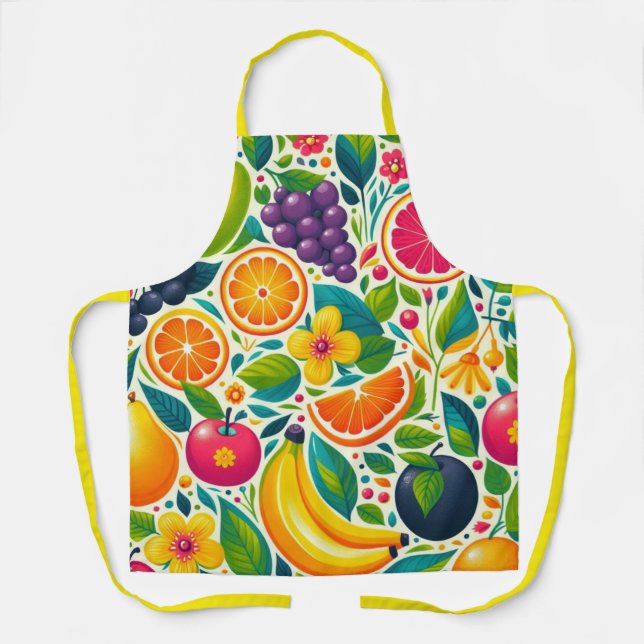 Delantal Frutos coloridos (Anverso)