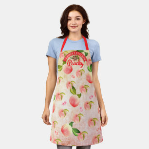 Delantal Frutos de pimienta flores cocina personalizada