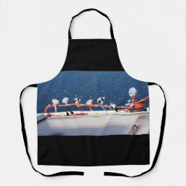 Delantal Fubby's die een lijn lieren van een Zeilboot.