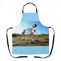 Fubby's in natuur met madeliefjes.