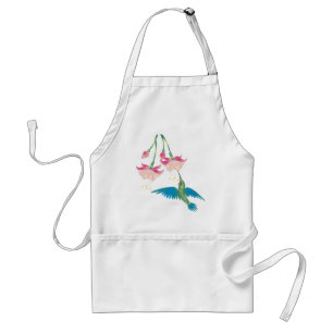 Delantal FUCSIAS y COLIBRÍ de SHARON SHARPE