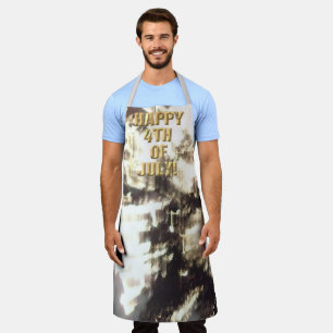 Delantal Fuegos artificiales 2 4 de julio deldeldeldelchef