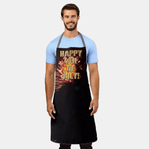 Delantal Fuegos artificiales 8 4 de julio Esponja del chef