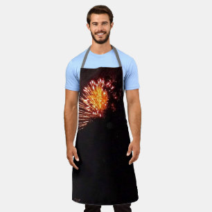 Delantal Fuegos artificiales 8 manzana del chef