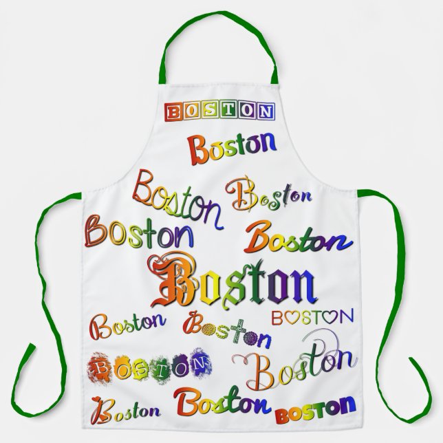 Delantal Fuentes de arcoiris de Boston (Anverso)