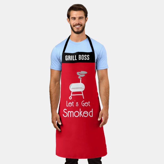 Delantal Fumadores de carne, Aprones de canto de barbacoa,  (Gastado)