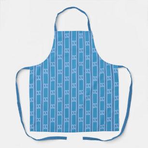 Delantal Fun and Fancy Blue Pretzel