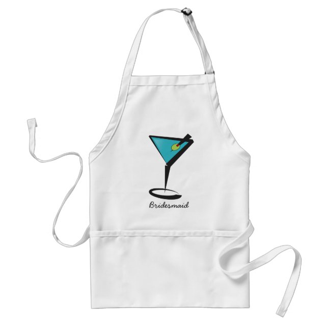 Delantal Fun Aqua Martini (Frente)