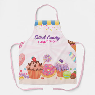 Delantal Fun Candy Shop Kitchen Apron