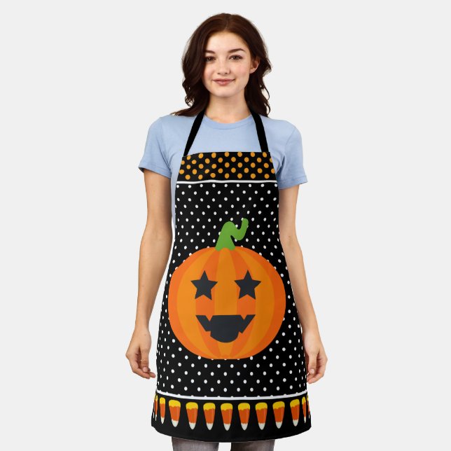 Delantal Fun Halloween Baby Pumpkin Candy Corn (Gastado)