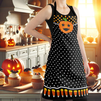 Delantal Fun Halloween Calabaza Candy Corn