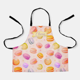 Delantal Fun Macaron Pattern apron Personalizado