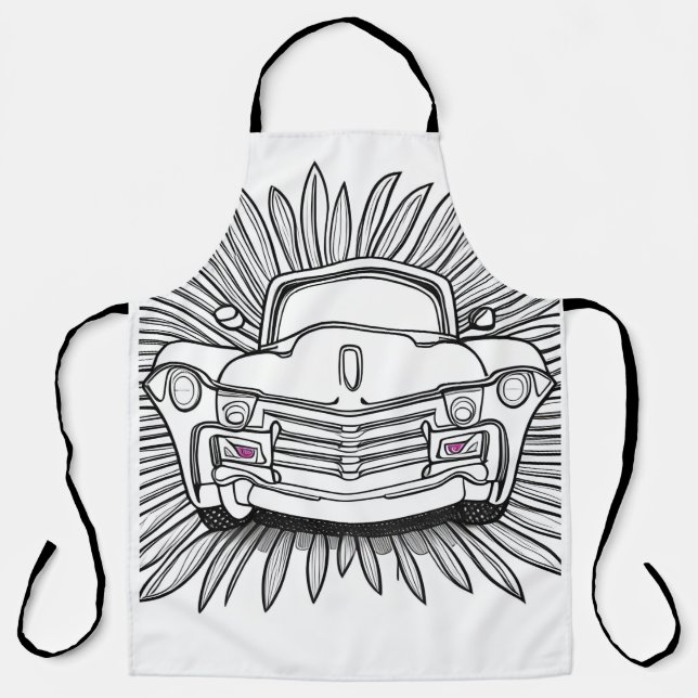 Delantal Fun Retro Car (Anverso)