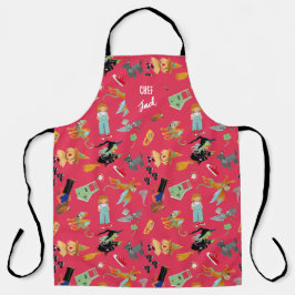 Delantal Fun Wizard of Oz on red children's design
