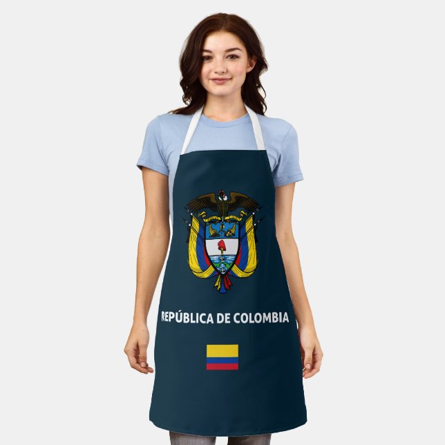 Delantal Funda de teléfono pasaporte de Colombia (Gastado)