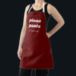 Delantal Fundadosa Pizza Pasta Amore Nombre Rojo Italia Coc<br><div class="desc">Divertida Pizza Pasta También Se Llama Apron De Cocina Roja. ¡Se pueden cambiar todos los colores!</div>