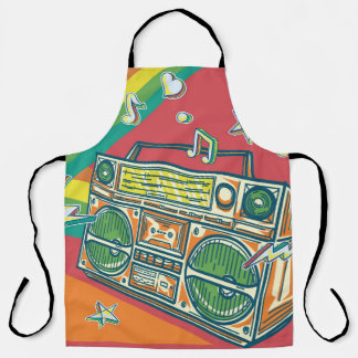 Delantal Funky Boom Box Colorous Design