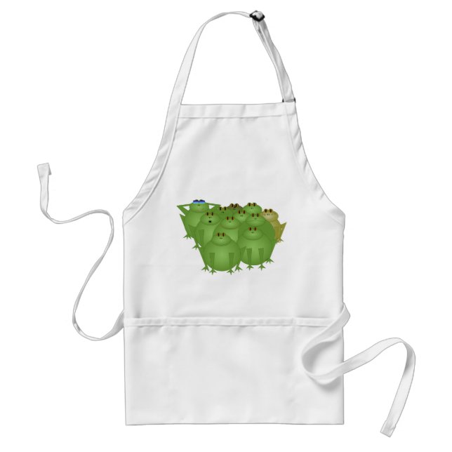 Delantal Funky Bunch of Frogs Apron (Frente)