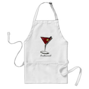 Delantal Funky martini Fun Bridesmaid Favores