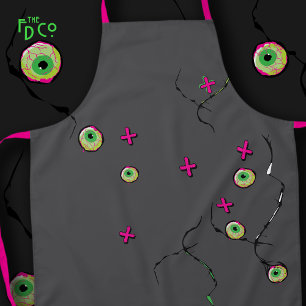 Delantal Funky Scary Cute Divertido Zombie Bits