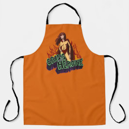 Delantal Funny ADHD Crisis Heroine Chaos Energy Retro Comic