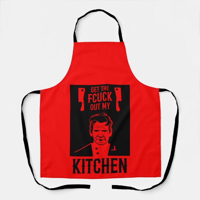 Delantal Funny Angry Chef (Anverso)