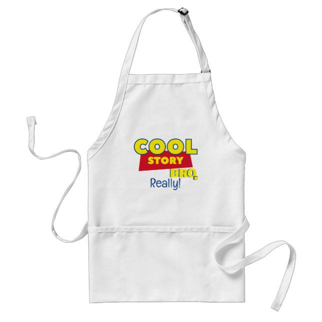 Delantal Funny Apron Chef con bolsillos, genial historia he (Frente)