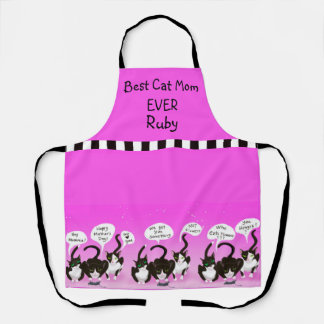 Delantal Funny Apron del Día de la Madre de los Gatos - Mej