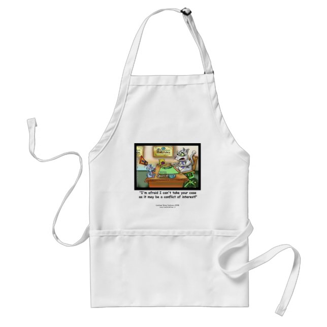 Delantal Funny Apron para gato y abogado (Frente)