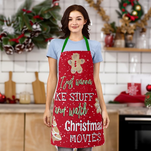 Delantal Funny Bake & Watch Navidades Películas Red Green (Subido por el creador)