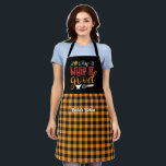 Delantal Funny Baker Pastry Chef Patrón de Placas Amarillas<br><div class="desc">Divertido y genial delantal para hacer la cocina más divertida. Regalo personalizado para la familia y amigos que aman cocinar, cocinar y probar una nueva receta en la cocina. Personalizar la redacción para que se ajuste a su ocasión. Puede utilizar la Herramienta de diseño para cambiar aún más el tipo...</div>