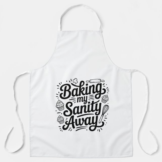 Delantal Funny Baking Mom Apron – Baking My Sanity Away (Anverso)
