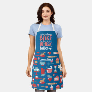 Delantal Funny Baking Pun Whisk Taker Cute Baker Pattern