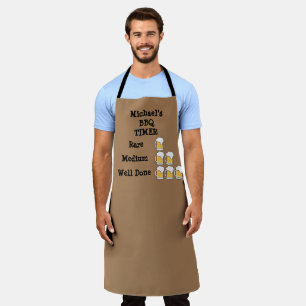 Delantal Funny Barbeque Timer Apron