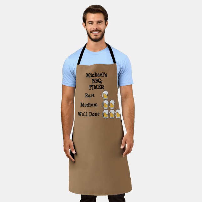 Delantal Funny Barbeque Timer Apron (Gastado)