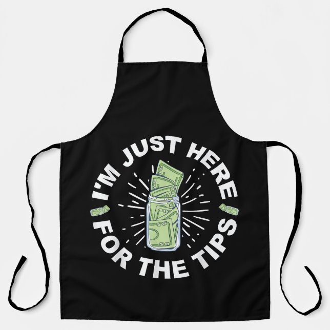 Delantal Funny Bartender Just (Anverso)