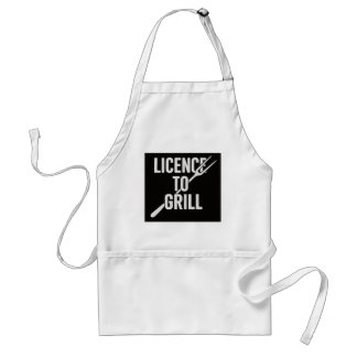Delantal Funny BBQ Apron - Licencia para Grill