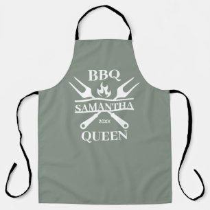 Delantal Funny BBQ Personalizada Barbacoa Reina Apron