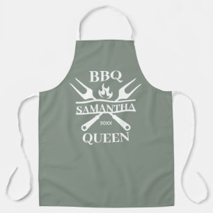 Delantal Funny BBQ Personalizada Barbacoa Reina Apron